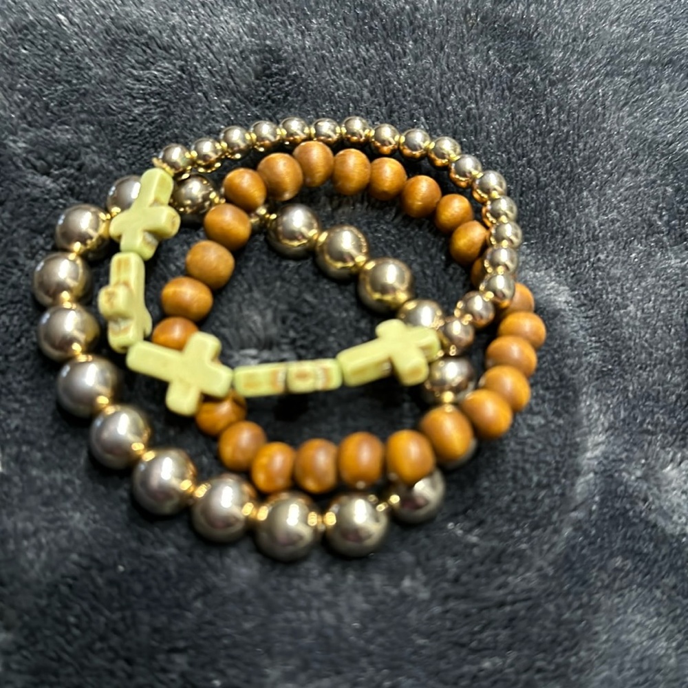 Set of three bracelets